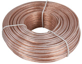 Zenith AS110024C Speaker Wire, 24 AWG Wire, PVC Sheath, Clear Sheath